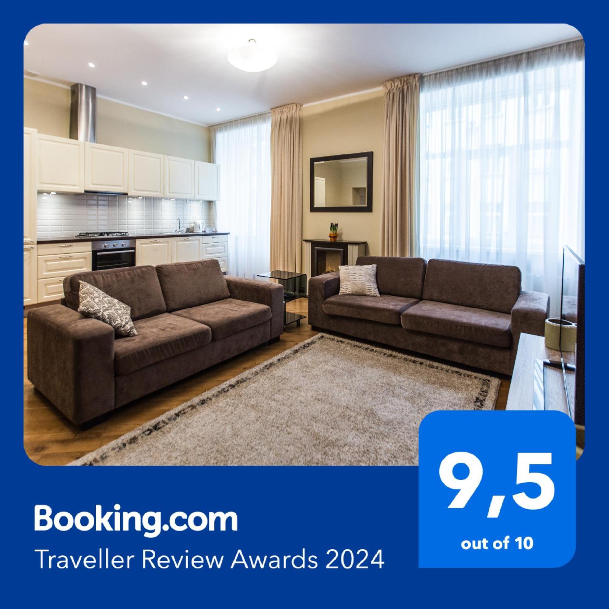 Riga Lux Apartments - Ernesta, Free Parking Luaran gambar